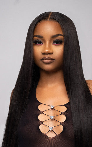 Virgin Straight Frontal Wig